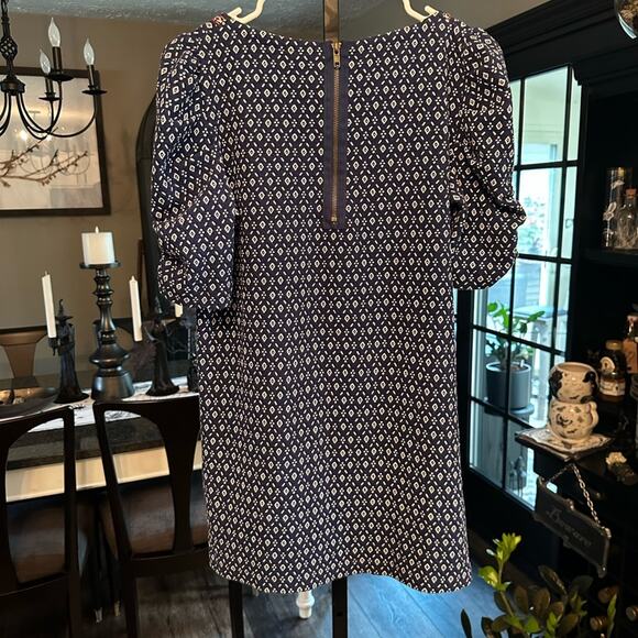 Anthropologie Akemi + Kim Blue Mini Dress Top Hippie Boho Embroidery Size Medium - Picture 5 of 9